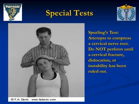 cervical spondylosis testing